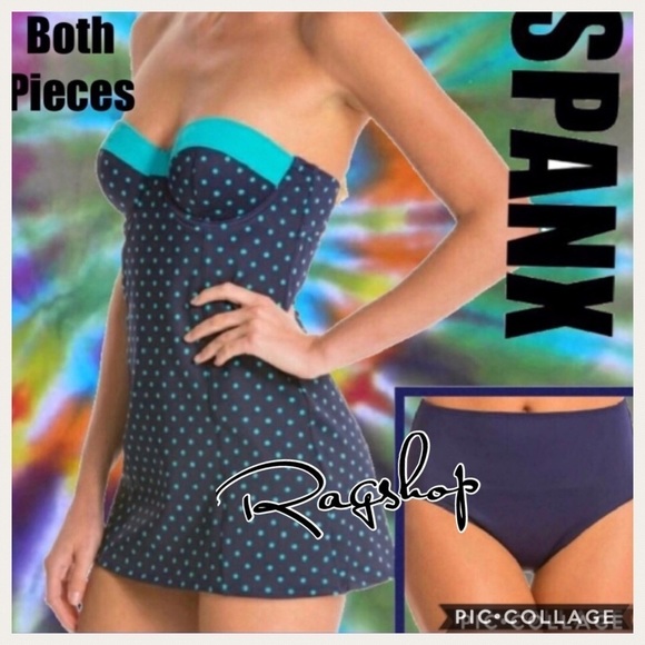 SPANX Swim Spanx Dresskini Top And Bottom Swim Bathing Suit Poshmark